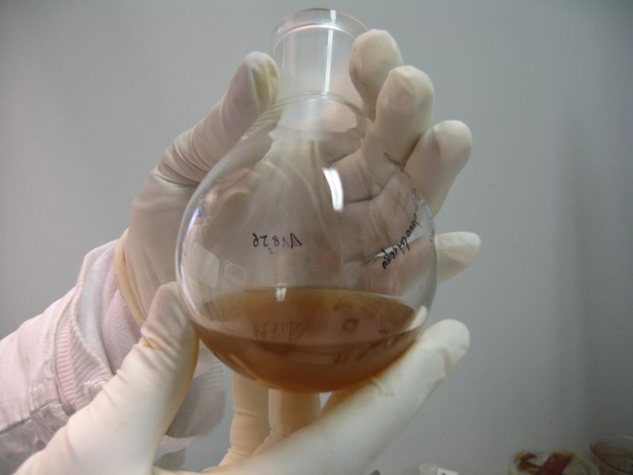 Rare Chemicals laboratory — reaction in progress