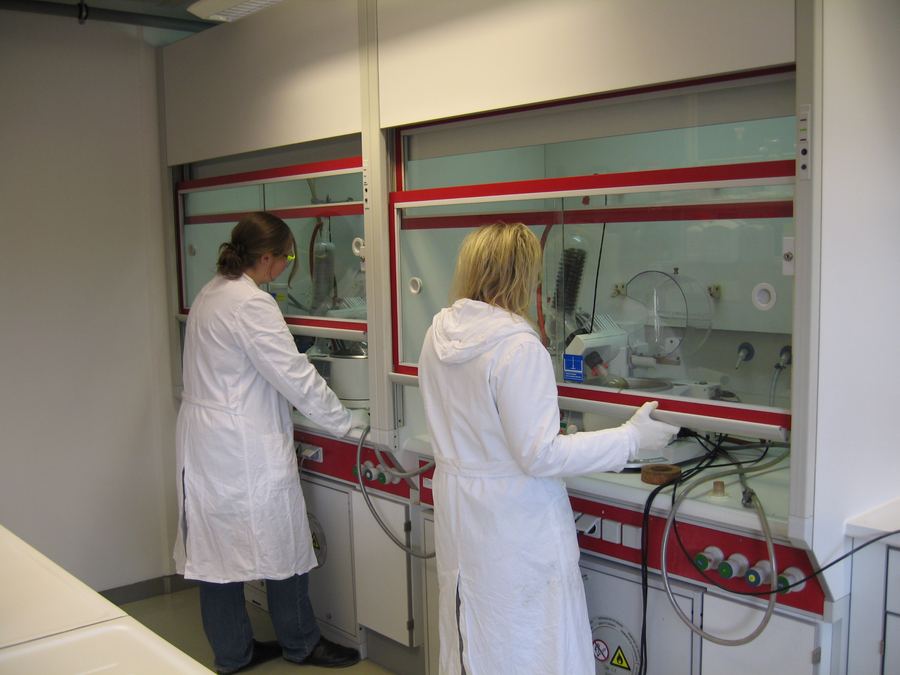 Rare Chemicals — working in the laboratory